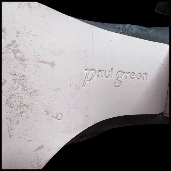 PAUL GREEN Malibu Green Nubuck Women's Size US 9 / UK 7 Sliced Zip Ankle Bootie - Picture 14 of 16